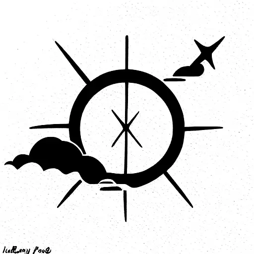 Interstellar Themed Tattoo Showing Freedom For A Lonely Person