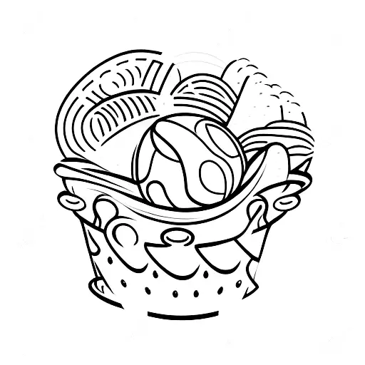 A Chef Juggling Basketballs Made Of Different Fruits