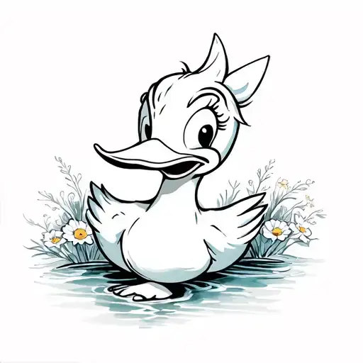 Daisy Duck Manically Painting