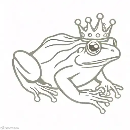Frog With Crown And Joint