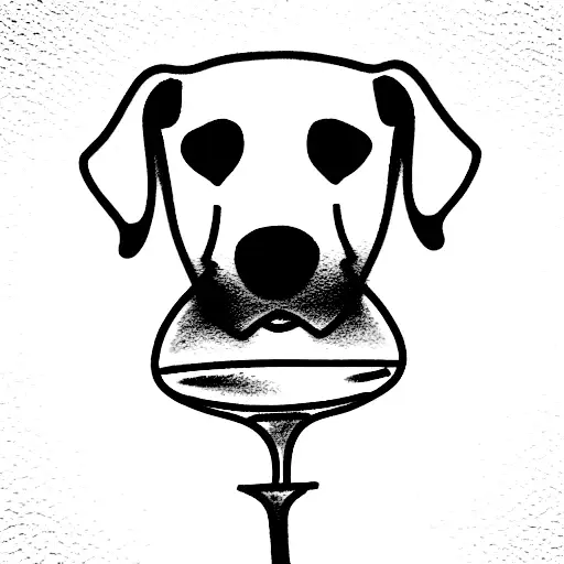 Dog With A Wine Glass