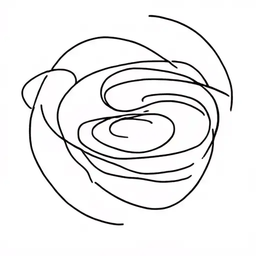 Abstract Lines That Forma River Flowing