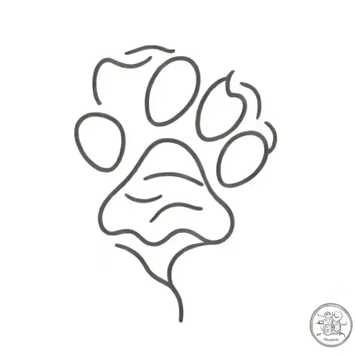 Cat Paw Print Surrounded