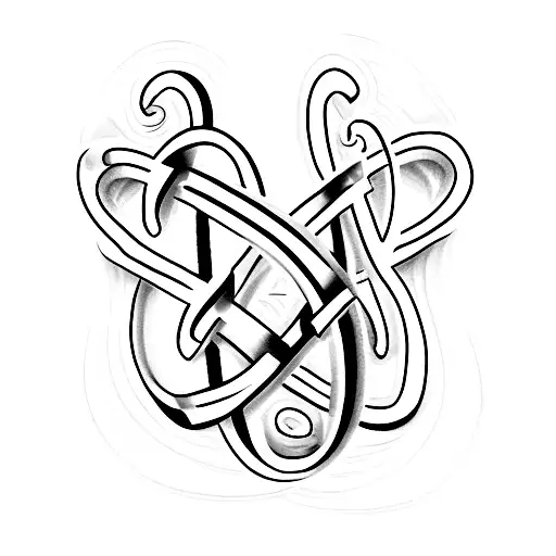 Wedding Ring With Initials C And M