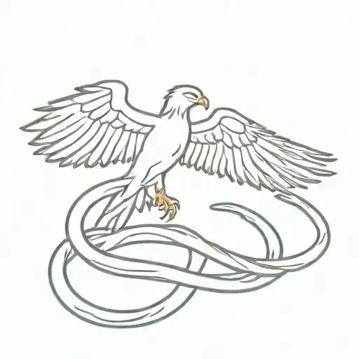 Eagle Fighting Snake