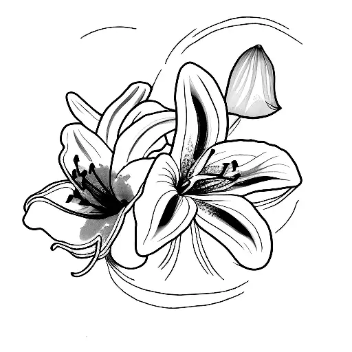 Lily Of The Vally And Narcisus