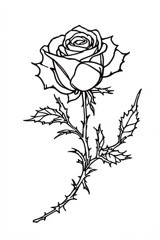 Rose & Thorns Pin