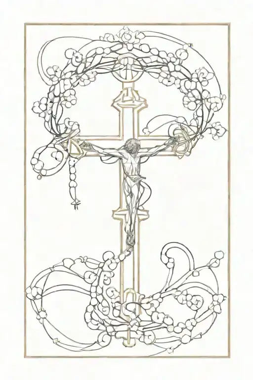 Catholic Rosary Intertwined