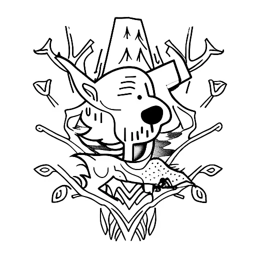 A Fearless Adventurer Exploring A Mysterious Forest Filled With Mythical Creatures