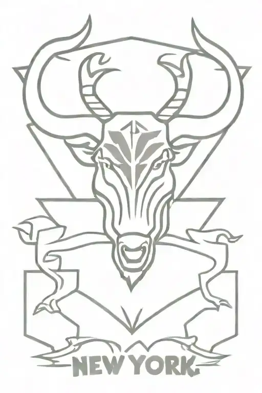New York Red Bulls Soccer Logo Tattoo Design