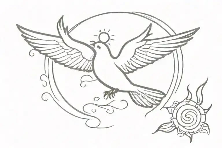 Dove And Sun