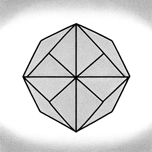 Planet In A Geometric Diamond Form