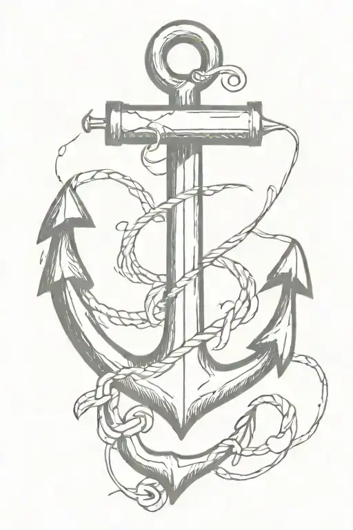 Anchor With Heart Shaped Lock And Cross And The Number 63 And 67