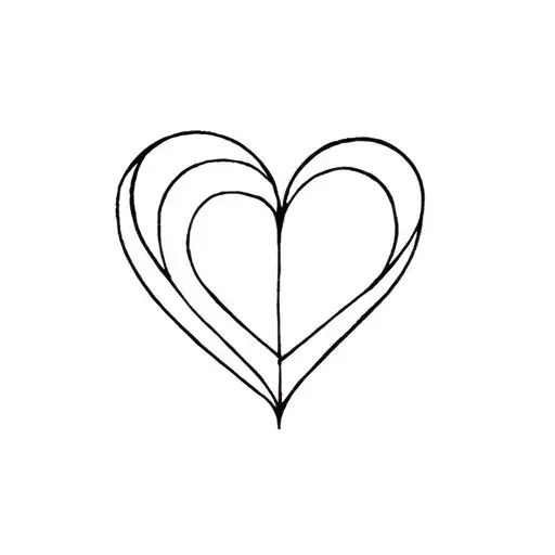 A Heart With A T Leaving The Side