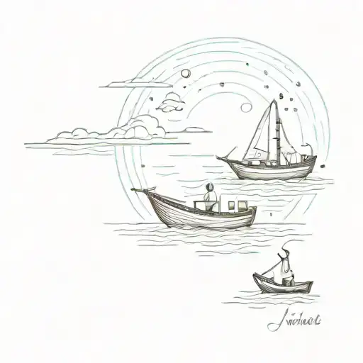 Small Boat And Friends