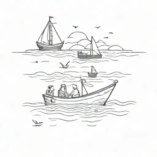 Small Boat And Friends