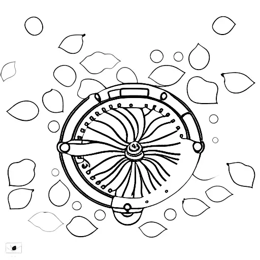 A Scuba Diver Surrounded By A School Of Tiny Lotus Flower Petals