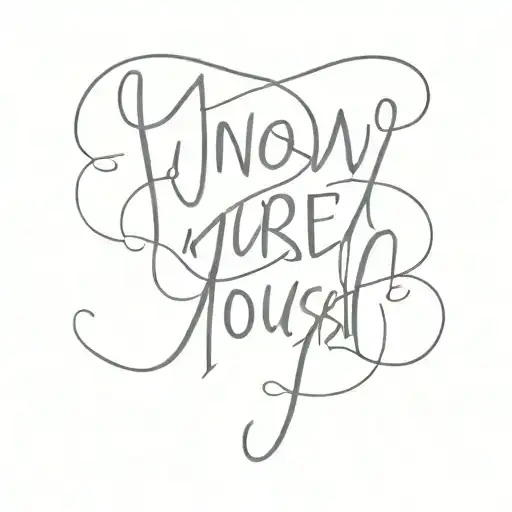 Know Yourself Lettering