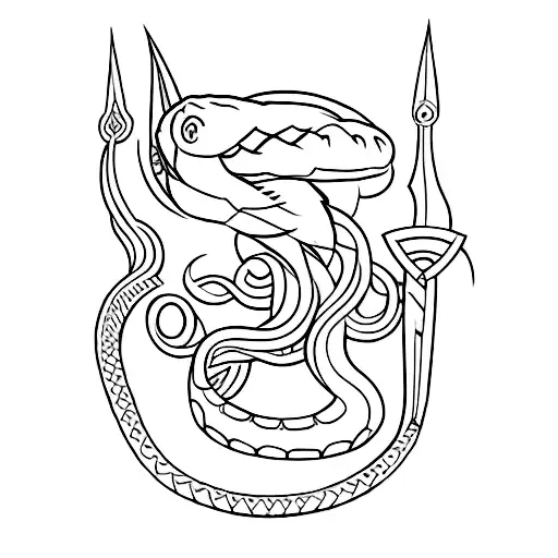 Snake And Dagger