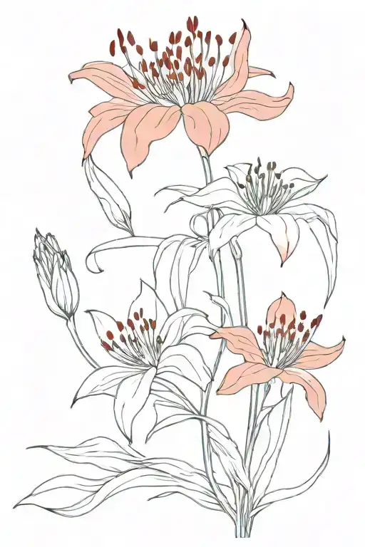 Red Spider Lily Flower