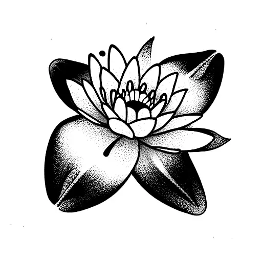 Floral With Lily Pad Or Frog