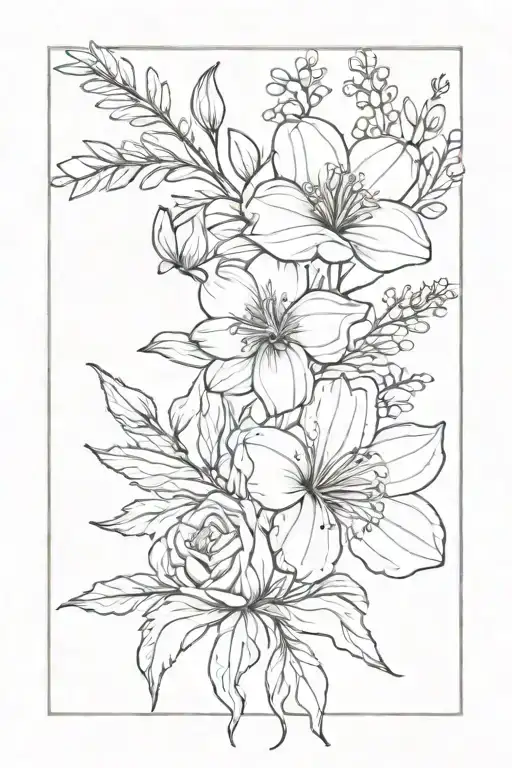 June And July Birth Flower Bouquet