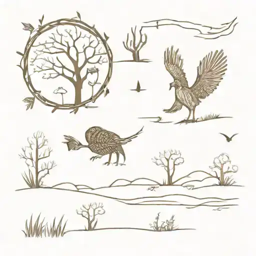 Turkey Hunting Scene