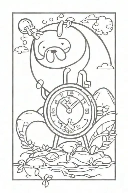 Finn And Jake Adventure Time Clock