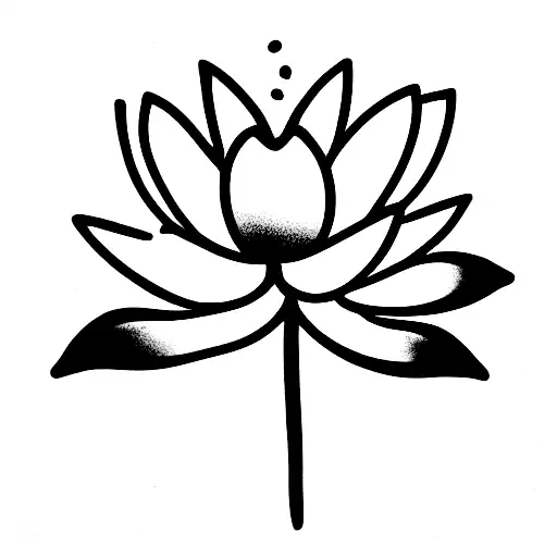 Lotus With A Lily Flower