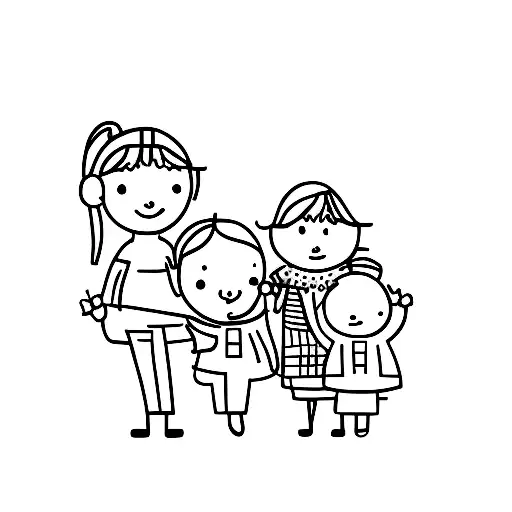 2 Kids And Her Mother And Her Grandmother