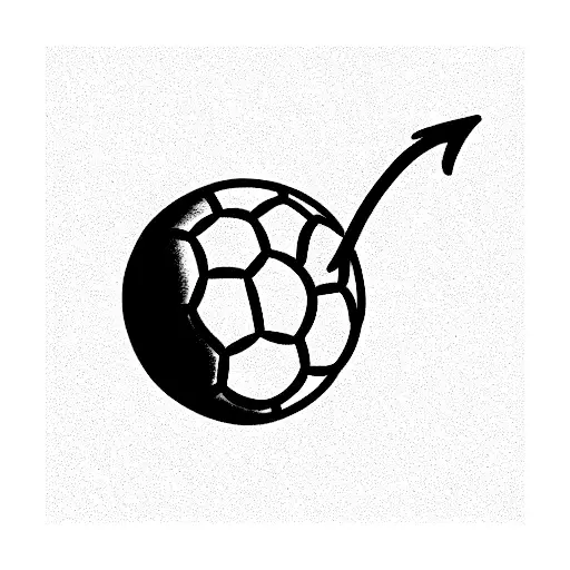 Number 10 With A Soccer Ball