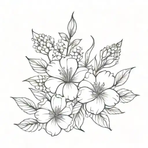 Birth Flower Bouquet