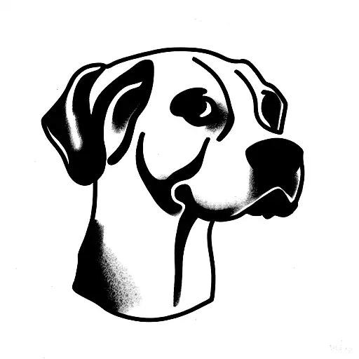 A Dog Resting His Head On A Curly Head