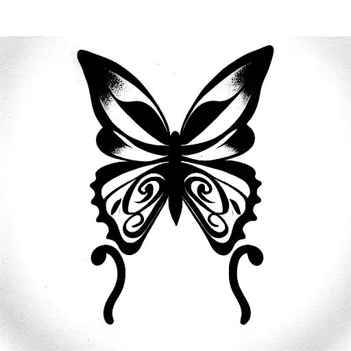 Butterfly With Robin