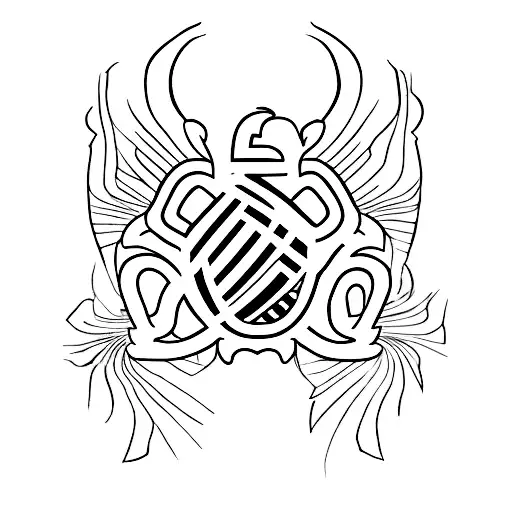 A Minimalist Design Of The Flamengo Logo With A Subtle Watercolor Effect