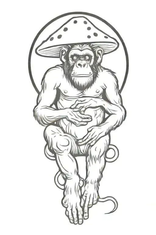Mushroom Stoned Ape