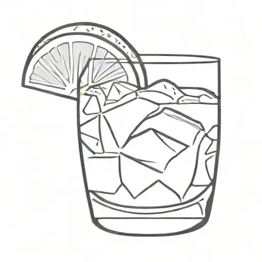 Negroni Please With A Glass Of Negroni In Black And White