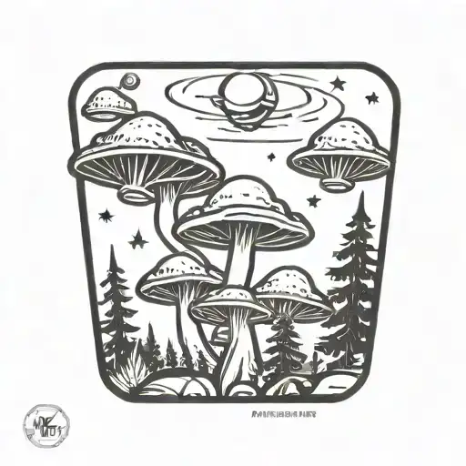 Mushroom Ufo Forest