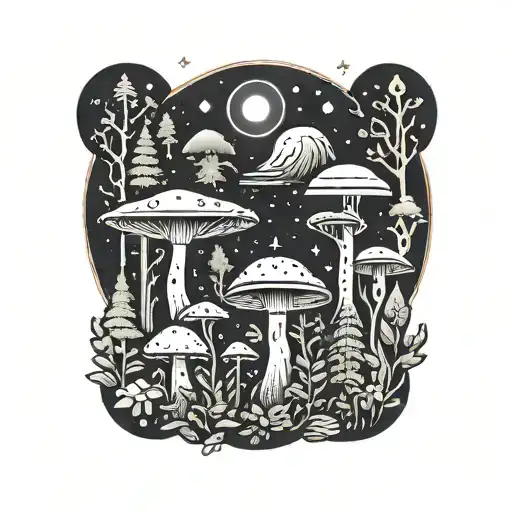 Mushroom Ufo Forest