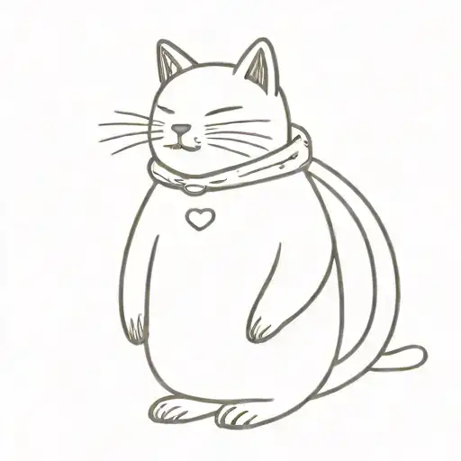 Cat Wearing A Penguincostume