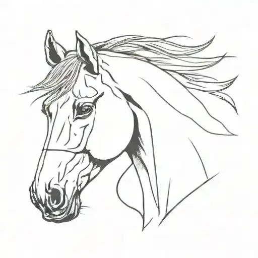 Horse Head Profile Holding