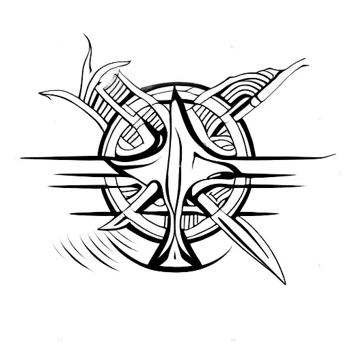 Poseidons Trident With Water