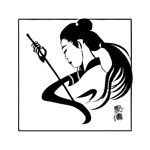 Japanese Girl Ang Samurai