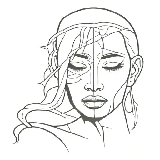 Face Hiding The Ethernal Pain