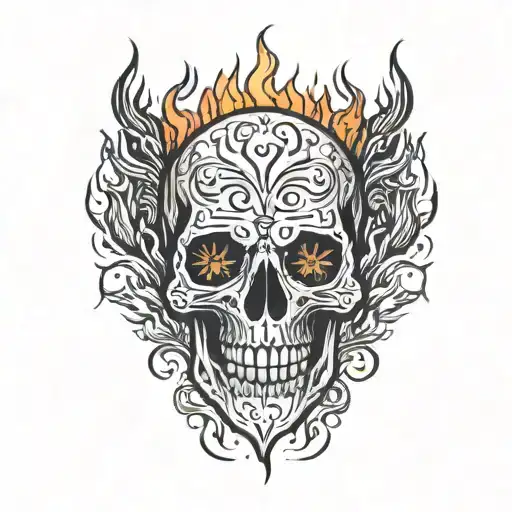 Skull On Fire