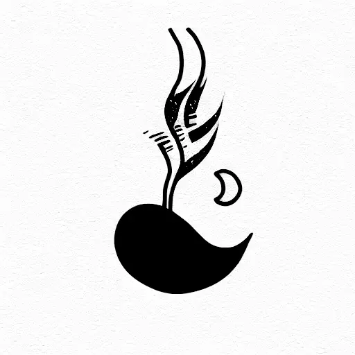 A Wave Length Combined With A Plant