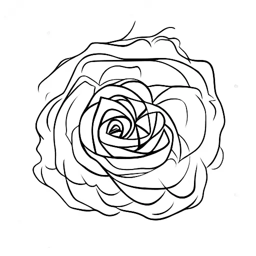 A Rose Where The Petals Detail The Face Of A Person Inside The Bloom