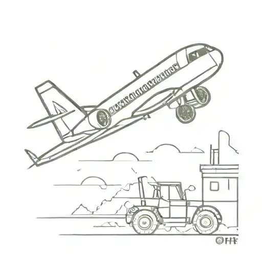 Airplane In Digger Demolishing