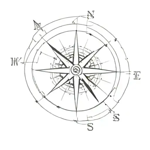 A Compass With Geographic Coordinates