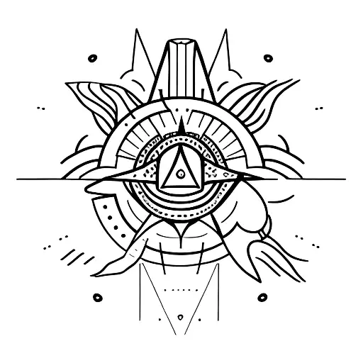 Piramides With Sun Rays